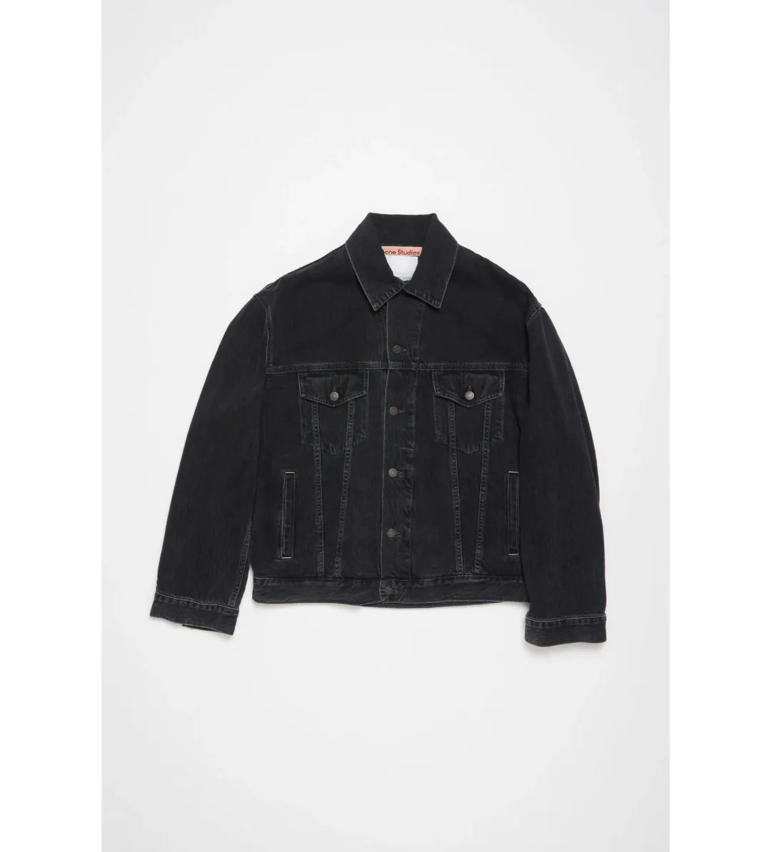 Acne Studios Denim Jacket in Black Size 8 for rent on The Volte - main image