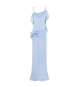 Selezza London Chiffon Maxi Dress Baby Blue Size AU 6 for rent on The Volte - image 6