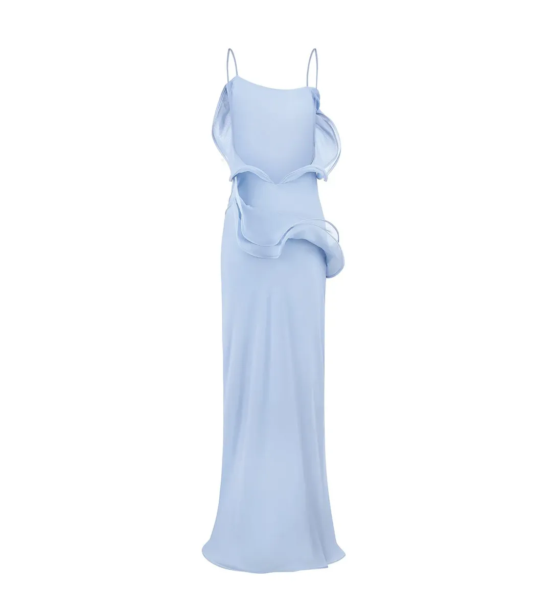Selezza London Chiffon Maxi Dress Baby Blue Size AU 6 for rent on The Volte - main image