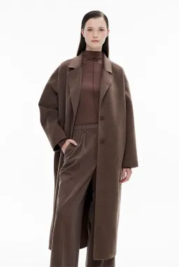 Witchery Double Faced Coat in Brown One Size for rent on The Volte - image 2