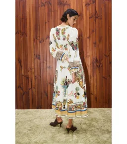 Alemais Mercado Midi Dress Print Size AU 10 for rent on The Volte - image 2