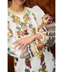 Alemais Mercado Midi Dress Print Size AU 10 for rent on The Volte - image 3