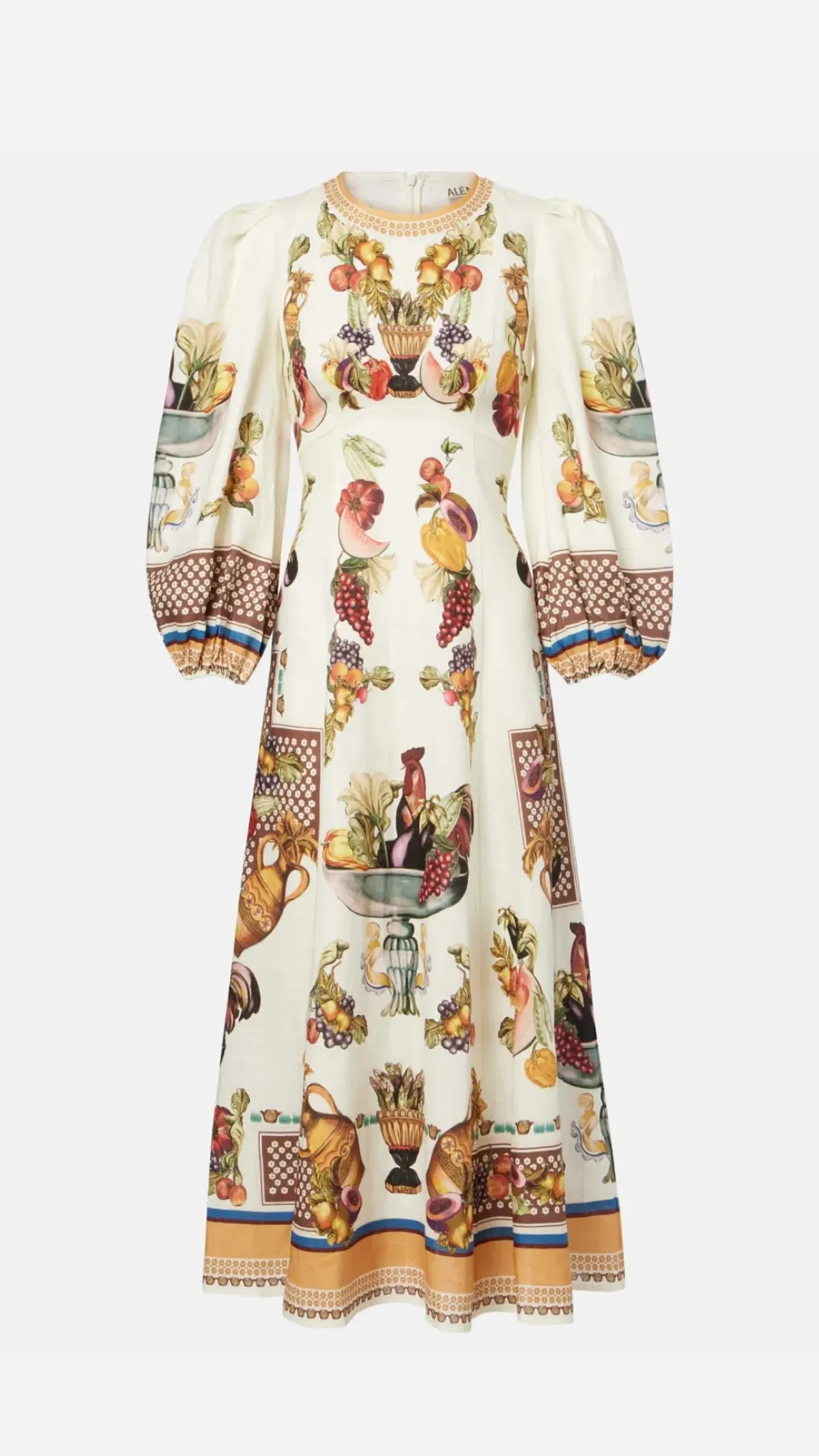 Alemais Mercado Midi Dress in Multicolored Size AU 8 - Image 4