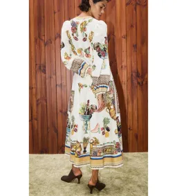 Alemais Mercado Midi Dress in Multicolored Size AU 8 for rent on The Volte - image 3