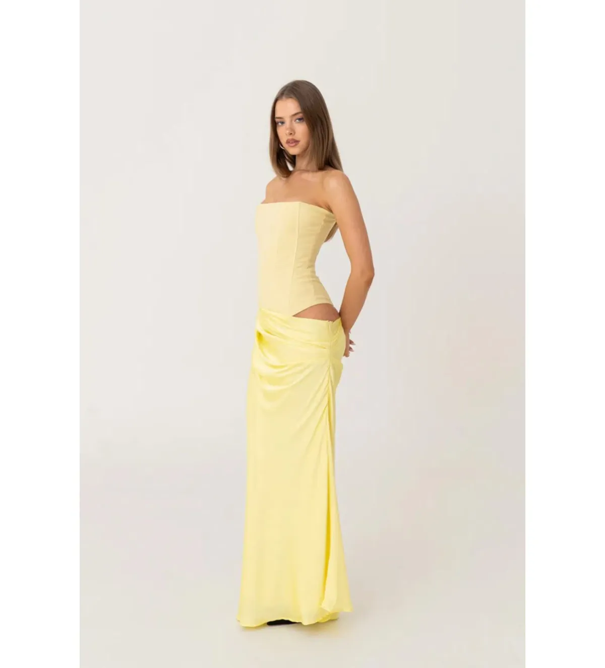 HNTR the label Huxley Gown Lemon Size AU 8 - Image 3