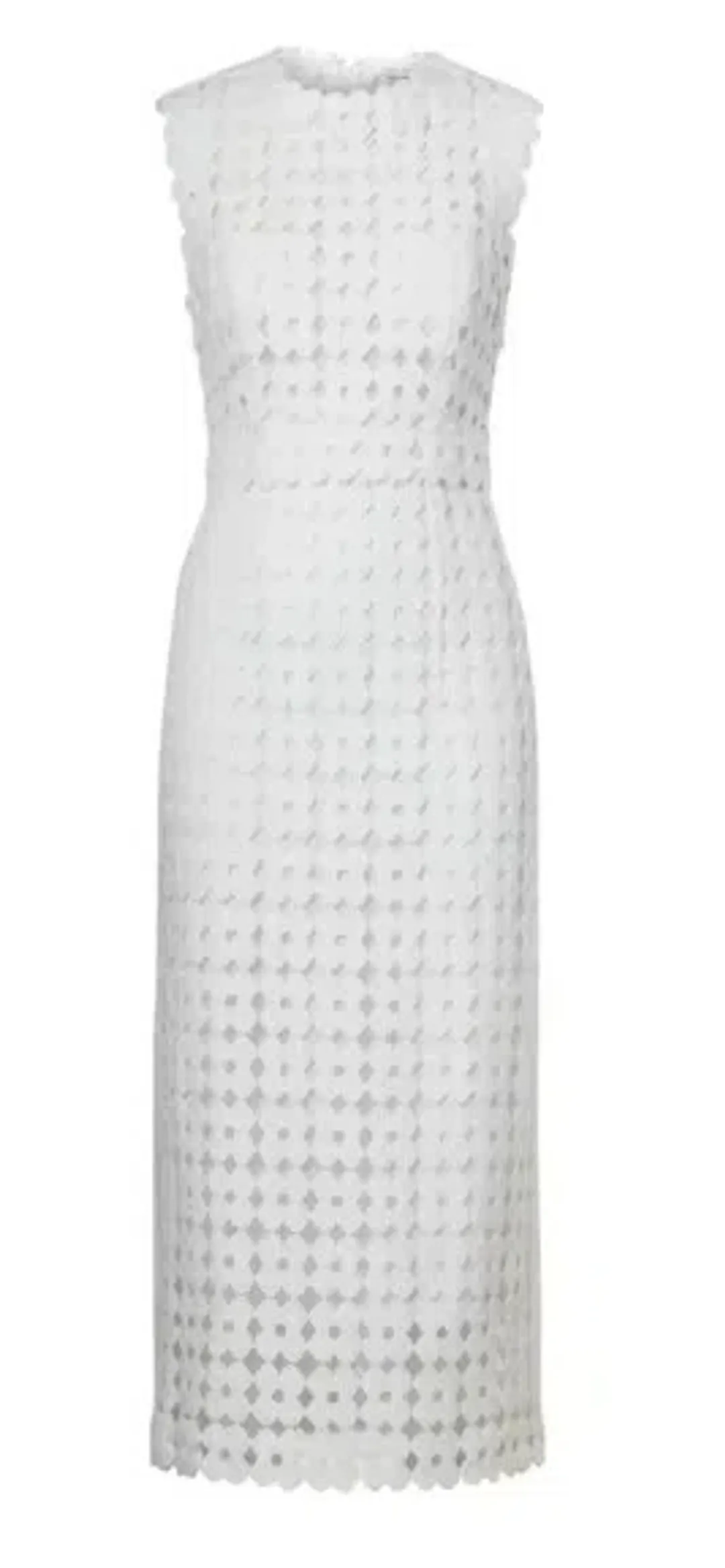 Scanlan Theodore Daisy Lace Midi Dress White Size 8 for rent on The Volte - main image
