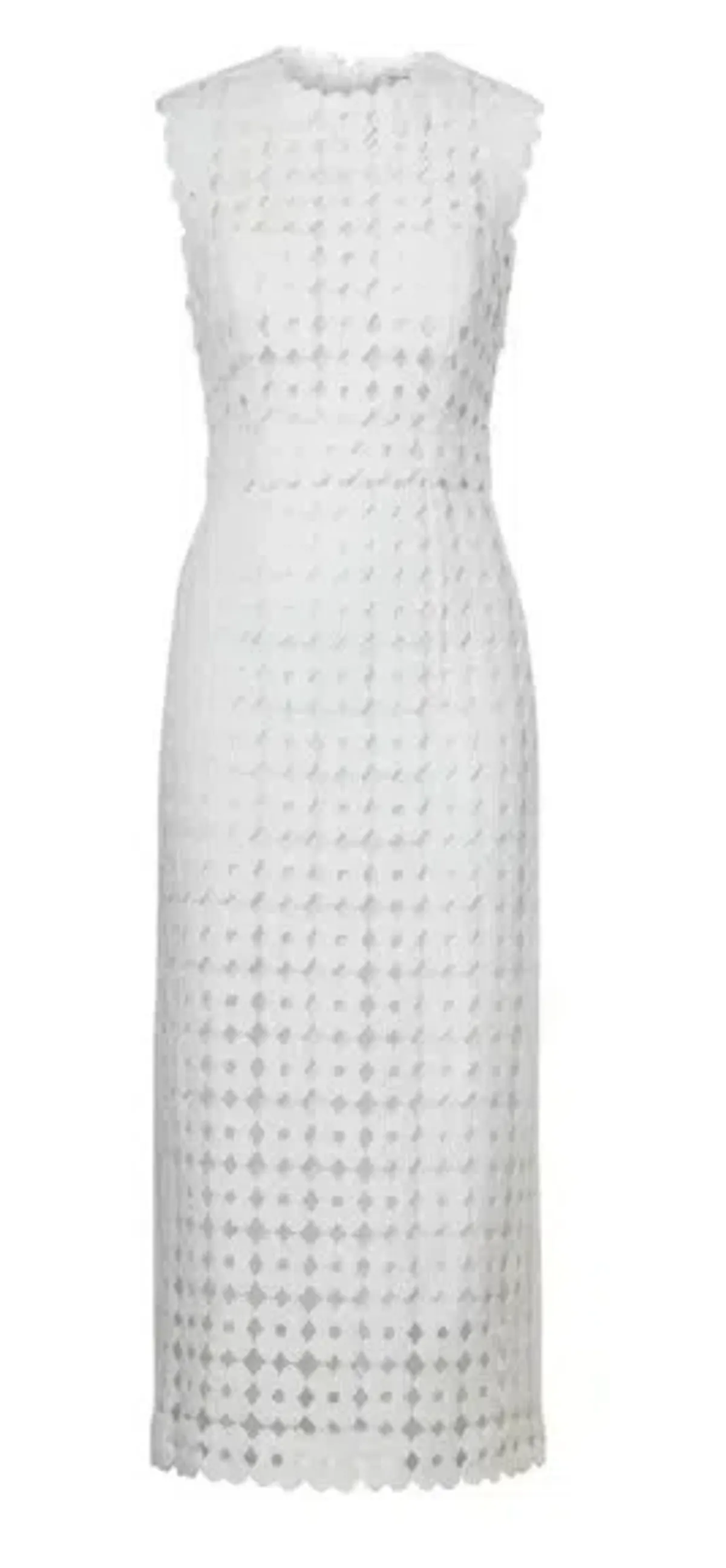 Scanlan Theodore Daisy Lace Midi Dress White Size 8 - Image 3