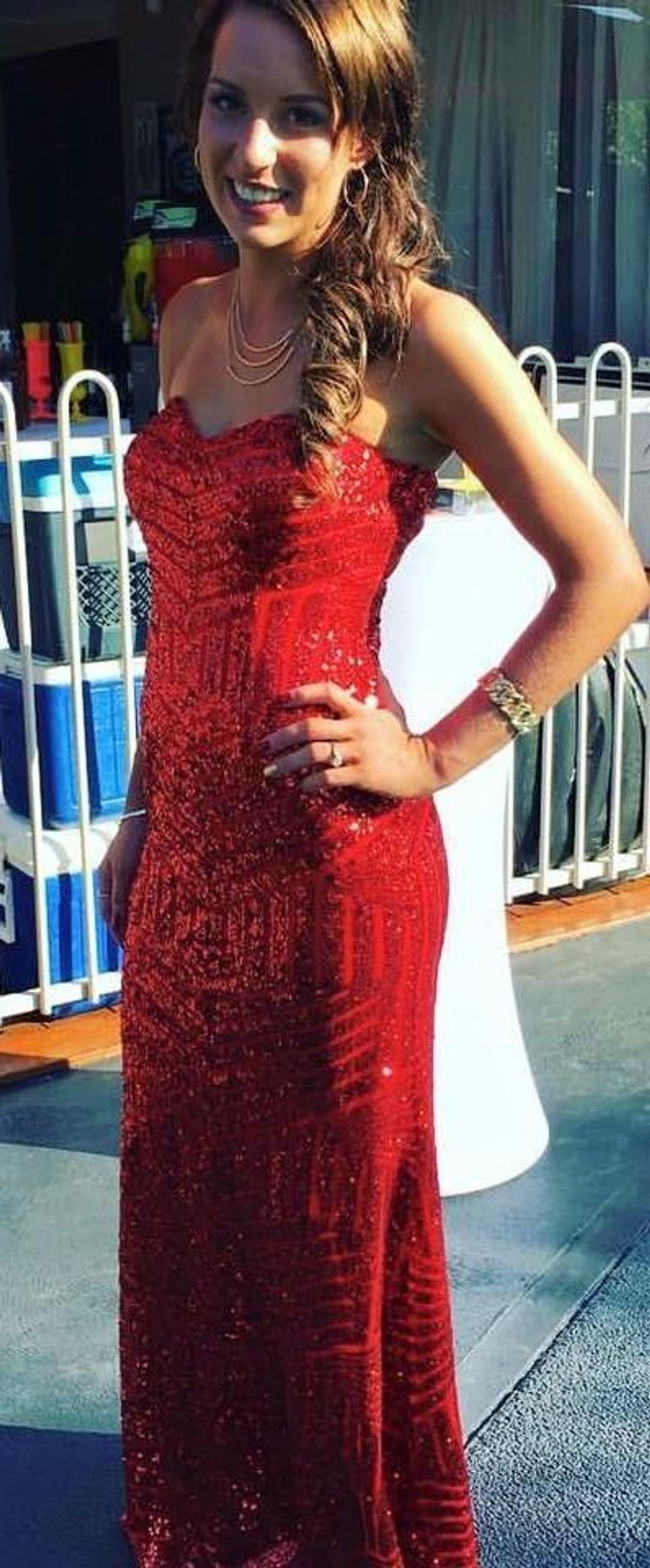 Bariano Sequin Dress size 8 for rent on The Volte - main image