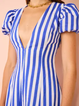 By Nicola S/S Wavy Maxi Dress in Stripe Size AU 14 for rent on The Volte - image 5