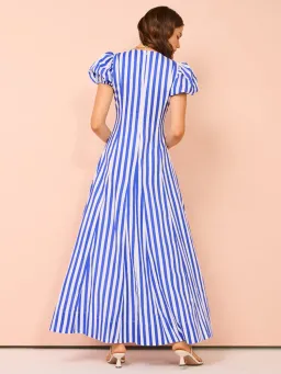 By Nicola S/S Wavy Maxi Dress in Stripe Size AU 14 for rent on The Volte - image 2