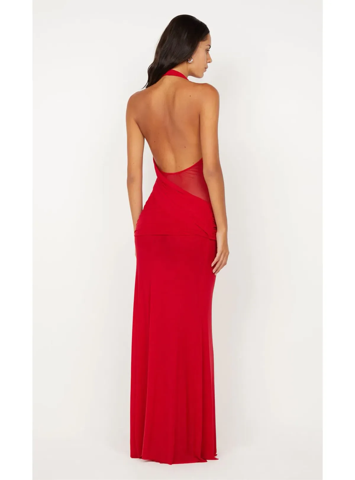 Bec & Bridge Deija Halter Maxi Dress in Strawberry Red Size 6 - Image 2
