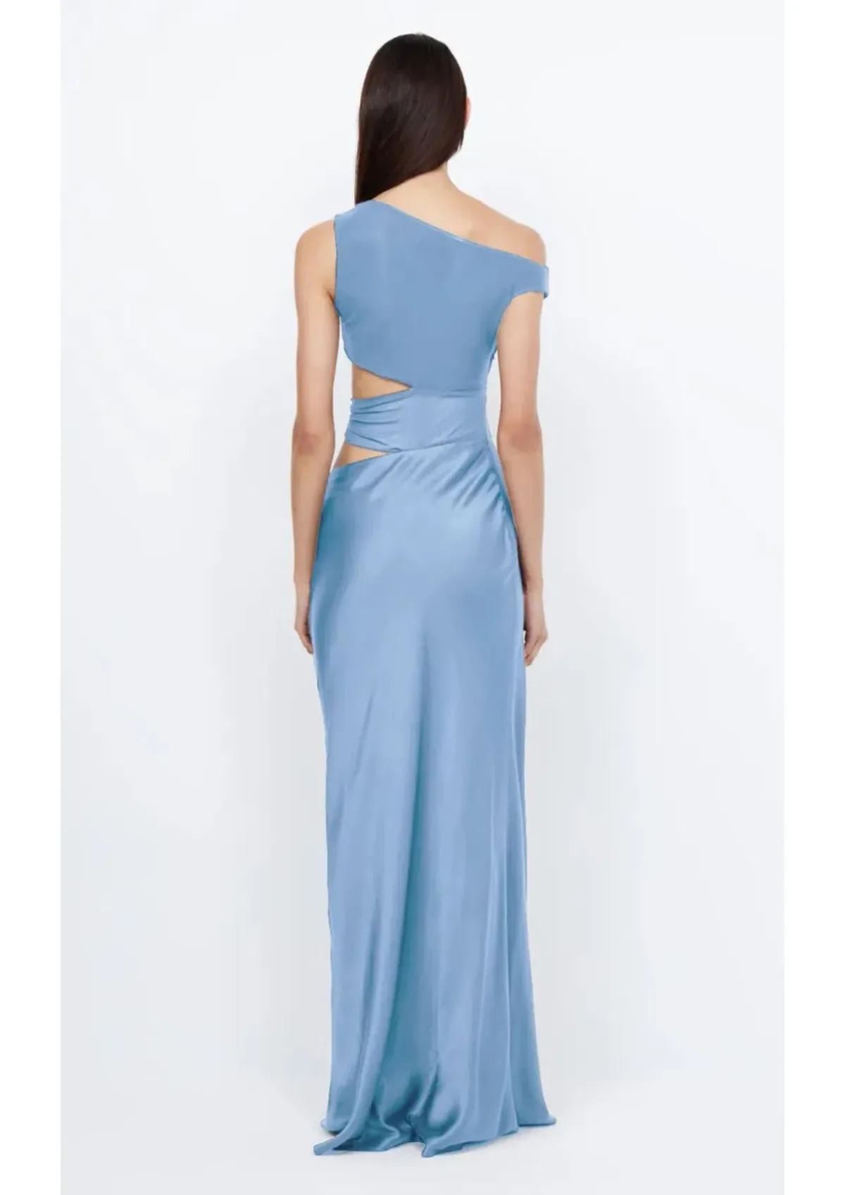 Bec & Bridge Whorl Asym Maxi Dress in Blue Size 16 - Image 3