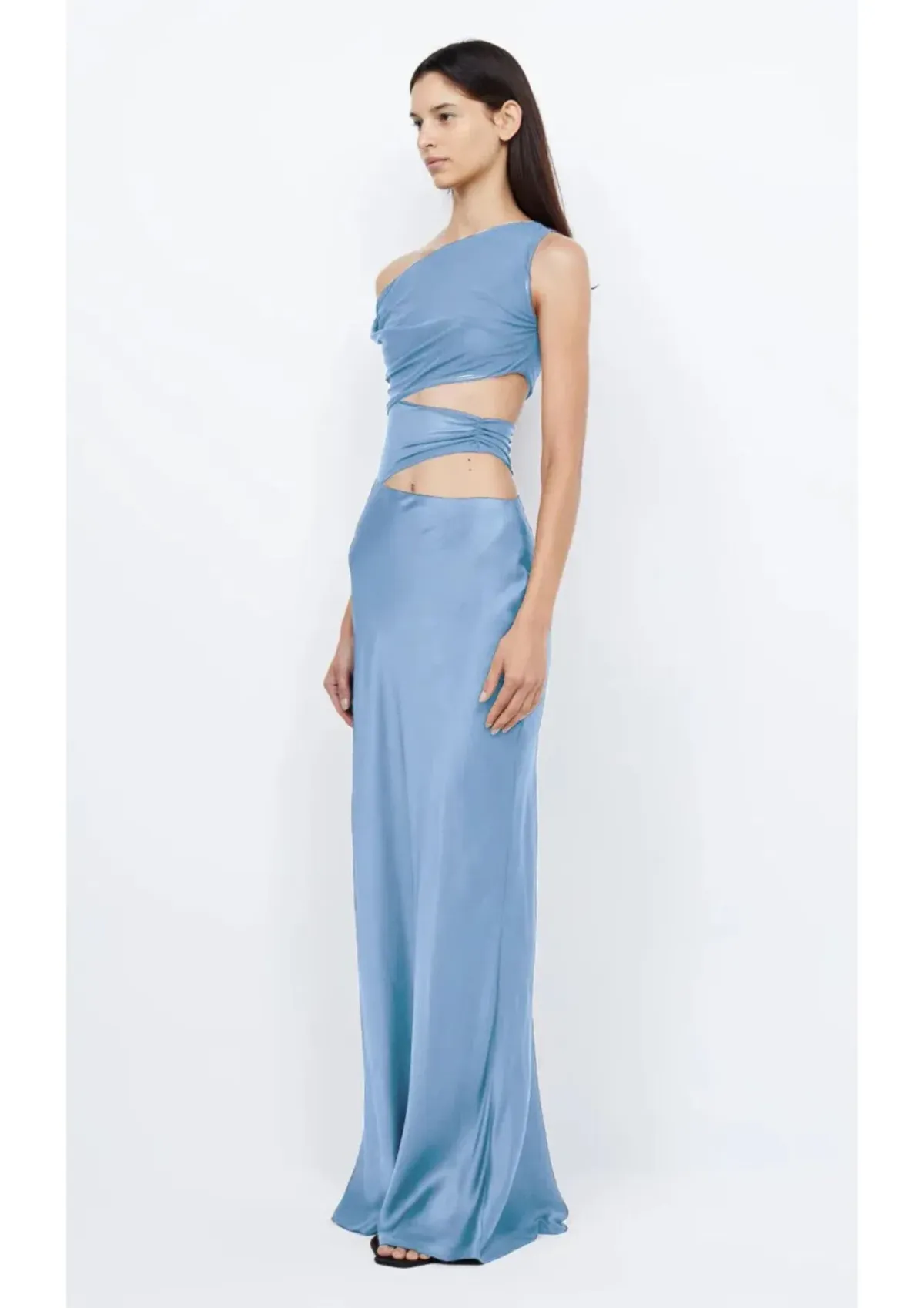 Bec & Bridge Whorl Asym Maxi Dress in Blue Size 16 - Image 2