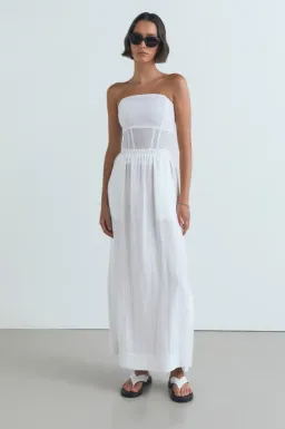 Viktoria Woods Rome Bustier White Size 1/aU 8 for rent on The Volte - image 1