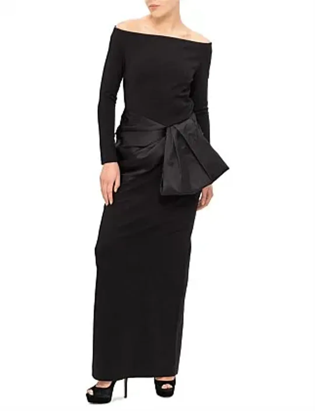 Solace London Kori Maxi Dress Black Size 16 for rent on The Volte - main image