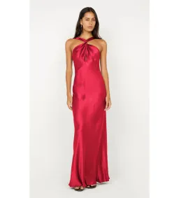 Bec and Bridge Elisia Twist Maxi Dress in Strawberry in Size S/AU 8 for rent on The Volte - image 1