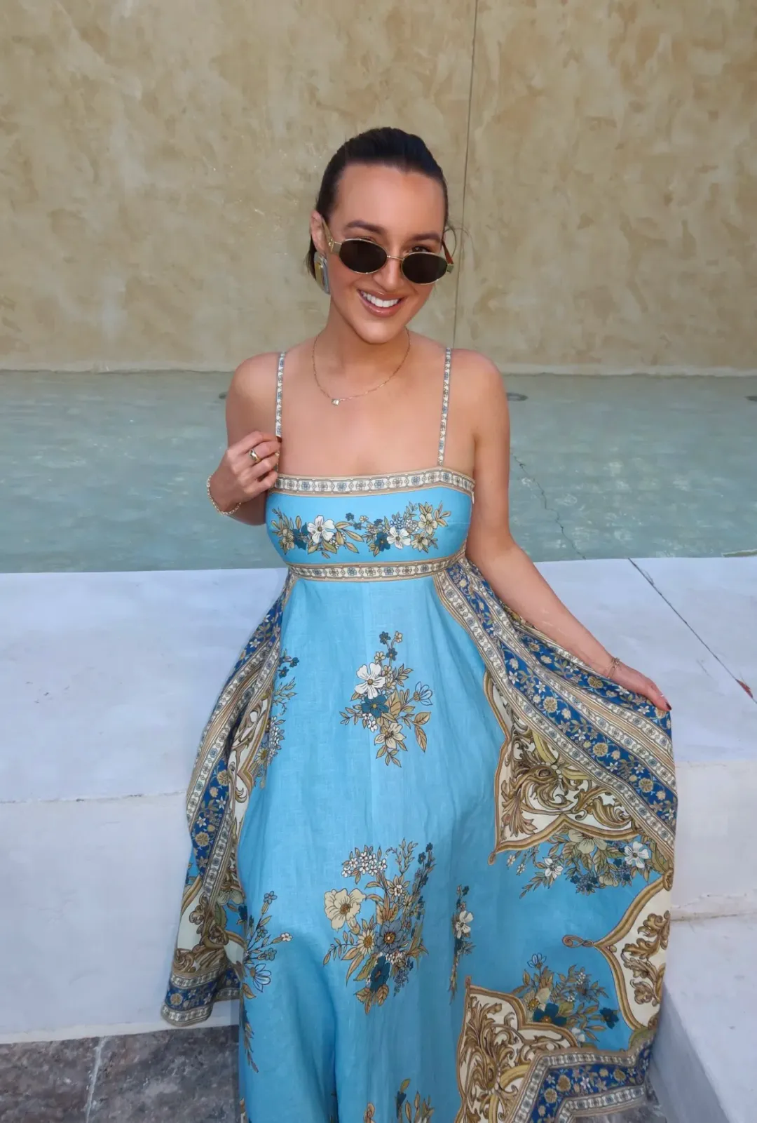 Alemais x La Sirena Exclusive Cassie Sundress Size AU 16 for rent on The Volte - main image