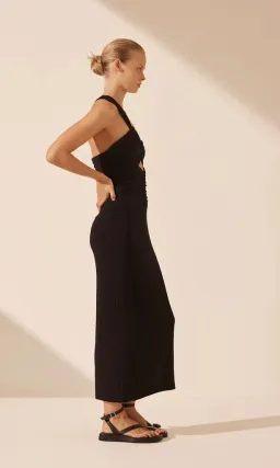 Shona Joy Yvette One Shoulder Midi Dress Black Size 14 for rent on The Volte - image 3