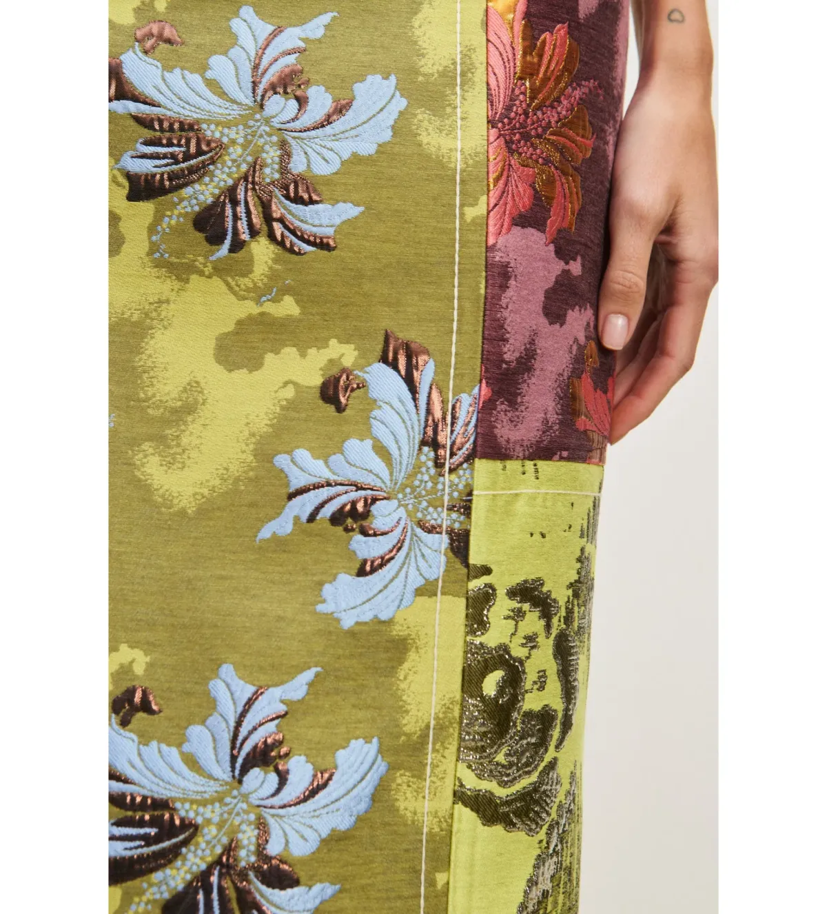 Alemais Adriana Jacquard Midi Gown Multi Floral Size AU 12 - Image 6