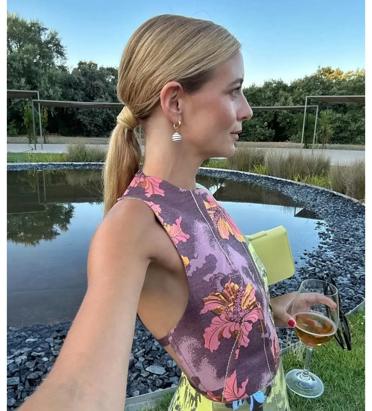 Alemais Adriana Jacquard Midi Gown Multi Floral Size AU 12 - Image 4