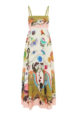 Alemais Evergreen Printed Maxi Sundress Size AU 12 for rent on The Volte - image 3