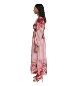 Sheike Swan Lake Midi Dress Pink Floral Size AU 16 for rent on The Volte - image 3