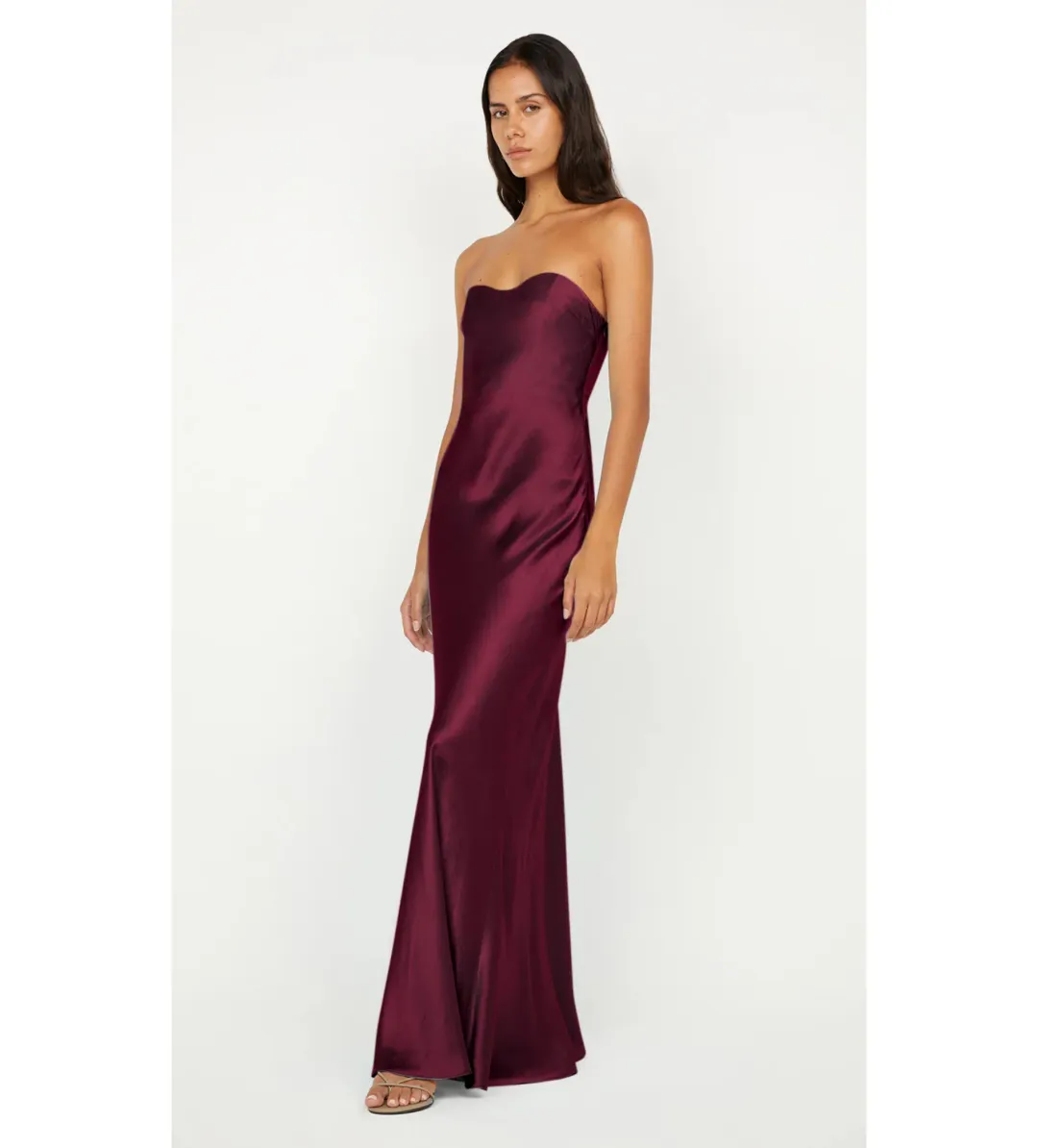 Bec and Bridge Cinder Strapless Maxi Dress in Plum Size S / AU 8 for rent on The Volte - main image
