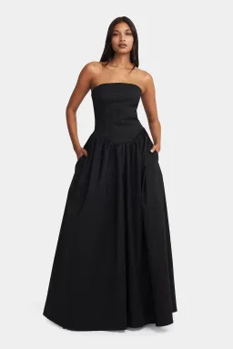 Hansen and Gretel Audrey Gown Black Size 10 for rent on The Volte - image 3
