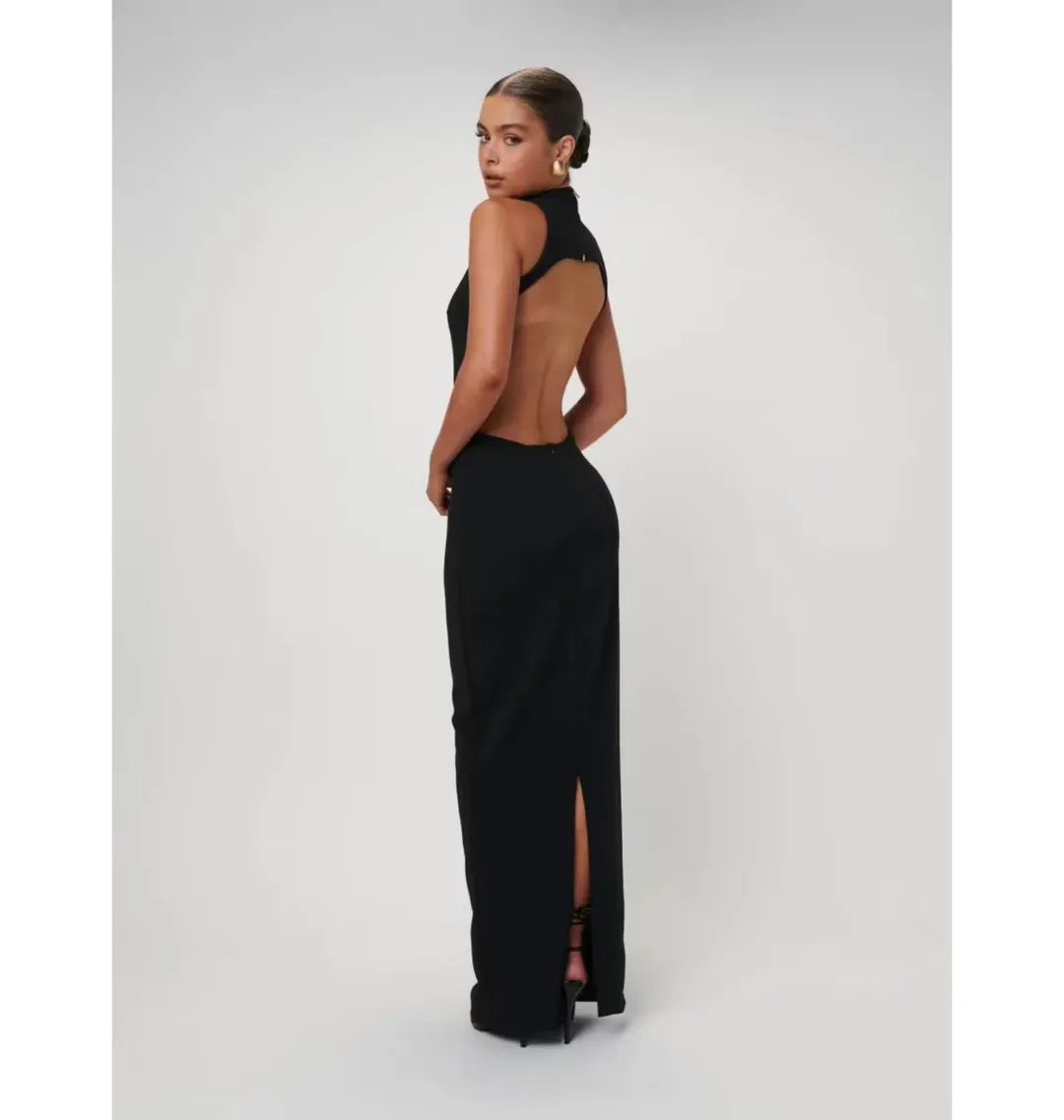 Effie Kats Ambre Gown Black for rent on The Volte - main image