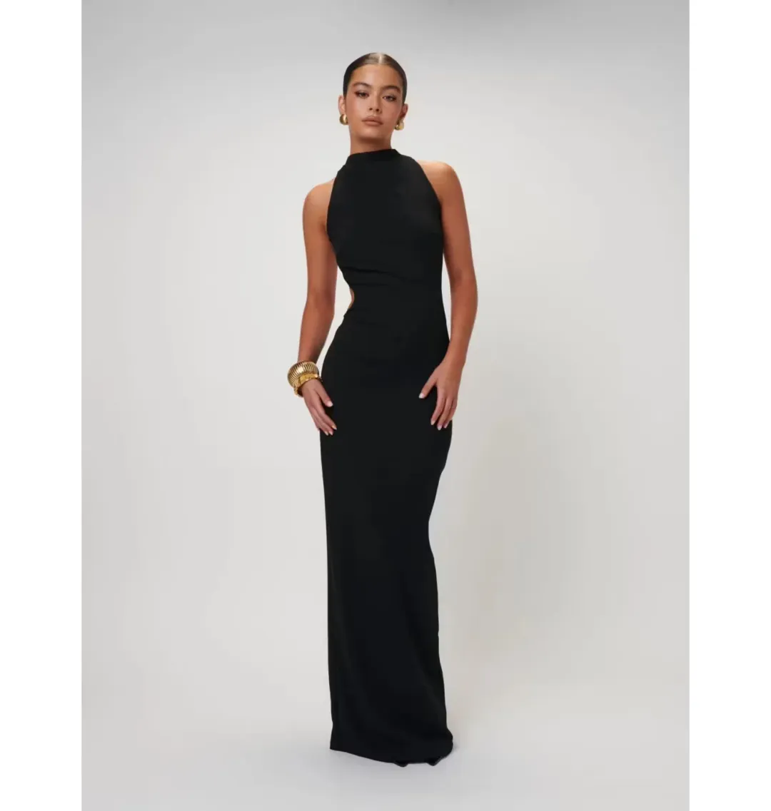 Effie Kats Ambre Gown Black for rent on The Volte - main image