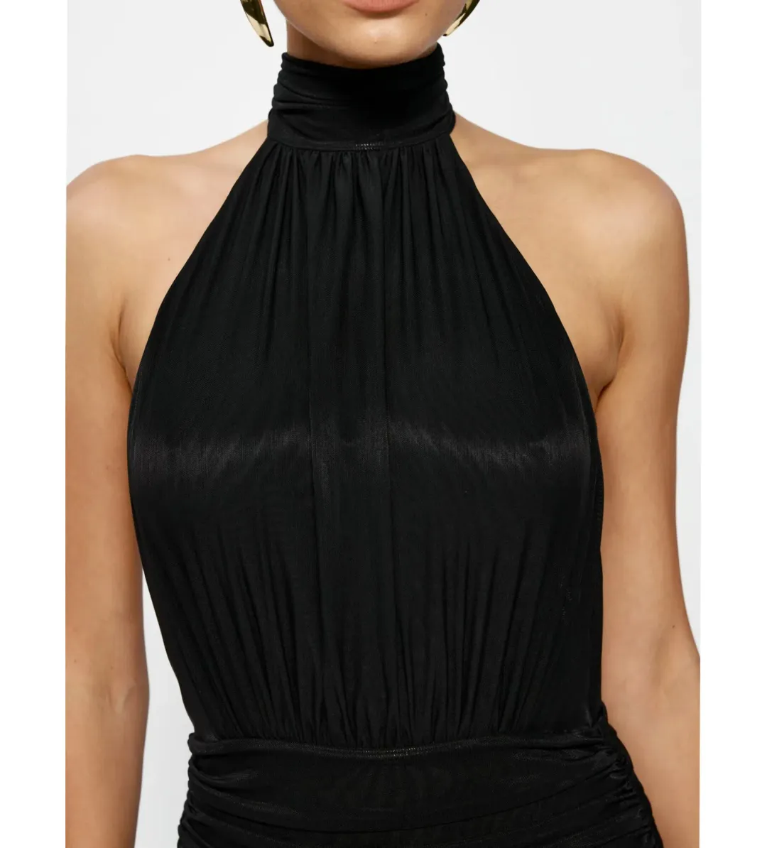 Effie Kats Verity Maxi Gown in Black Size 8 for rent on The Volte - main image