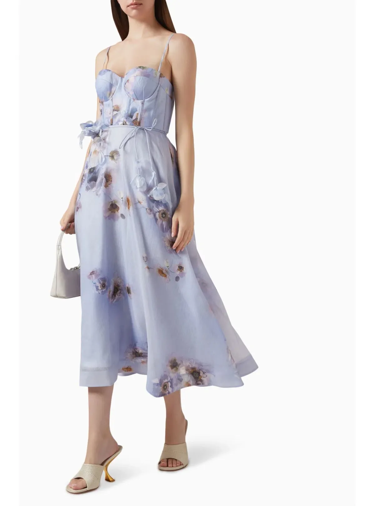 Zimmermann Hypnotic Picnic Dress in Lilac Poppy Size 2 / AU 12 - Image 2