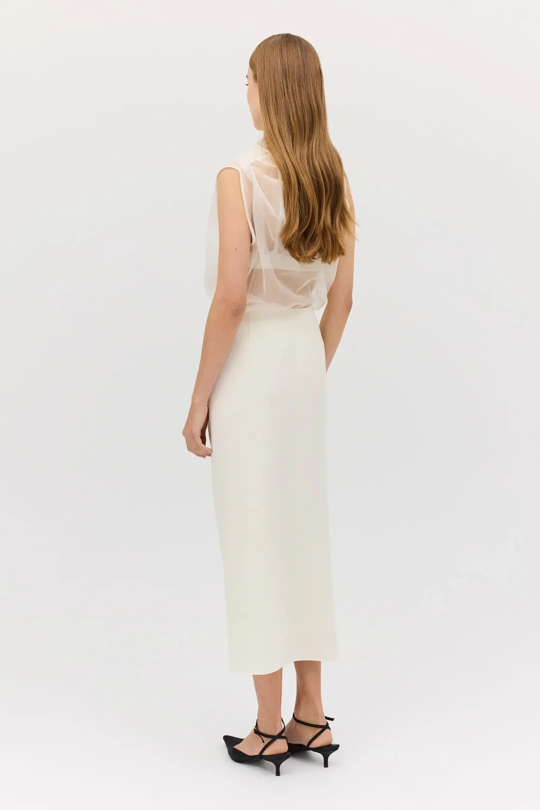 Bianca Spender Cream Organza Cezanne Top Size 10/M for rent on The Volte - main image