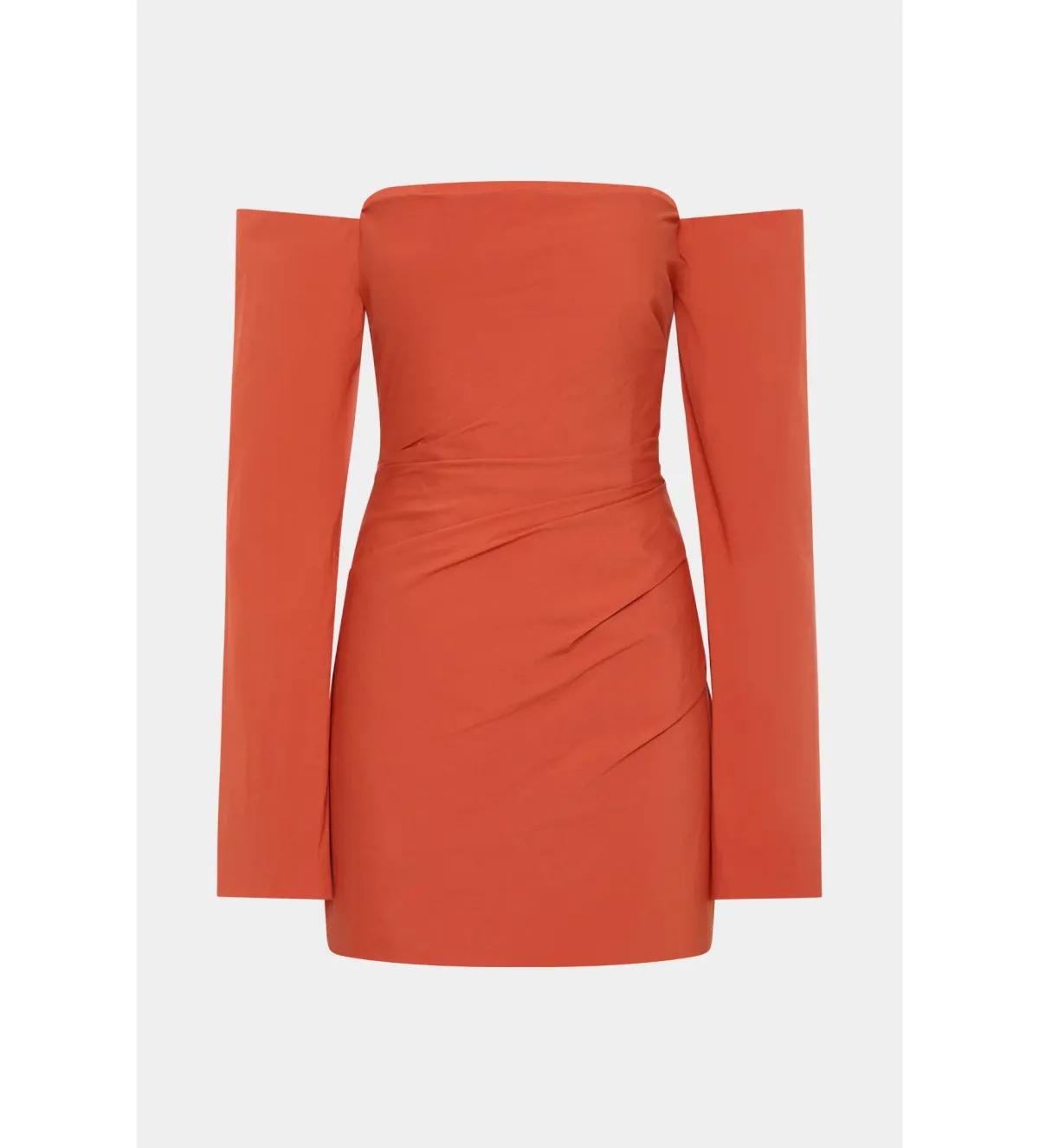 Sir the Label Rossana Off Shoulder Mini Dress Terracotta Size 1 AU 8 - Image 5