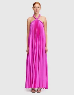 Acler Fixby Maxi Dress Violet Size 10 for rent on The Volte - image 1