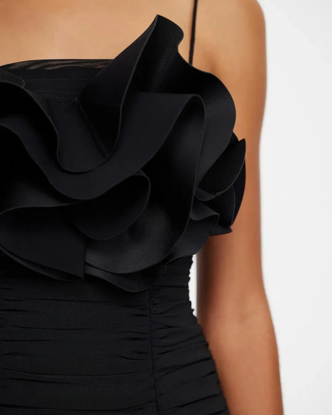 Acler Walsworth Midi Dress Black Size 8 for rent on The Volte - main image