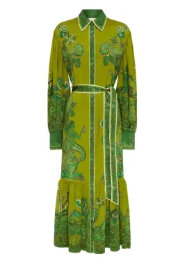 Alemais Solaris Shirtdress Olive Size 12 for rent on The Volte - image 4