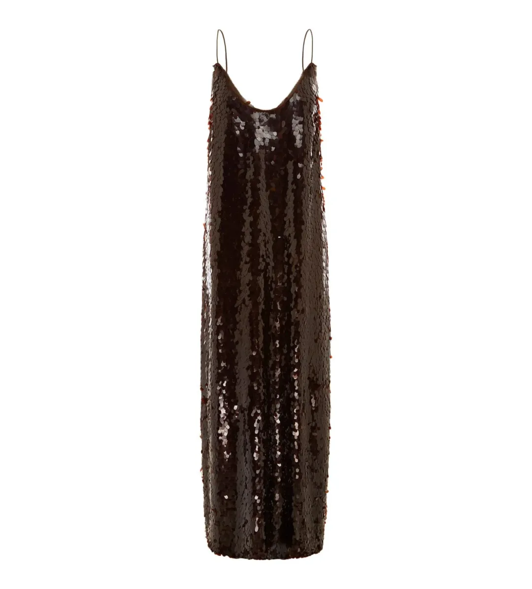 Alemais Geanie Sequin Gown In Chocolate Size L / AU 12 for rent on The Volte - main image