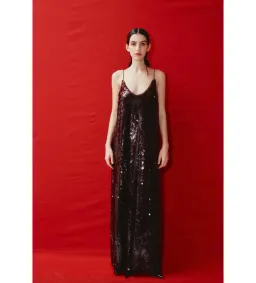Alemais Geanie Sequin Gown In Chocolate Size L / AU 12 for rent on The Volte - image 1