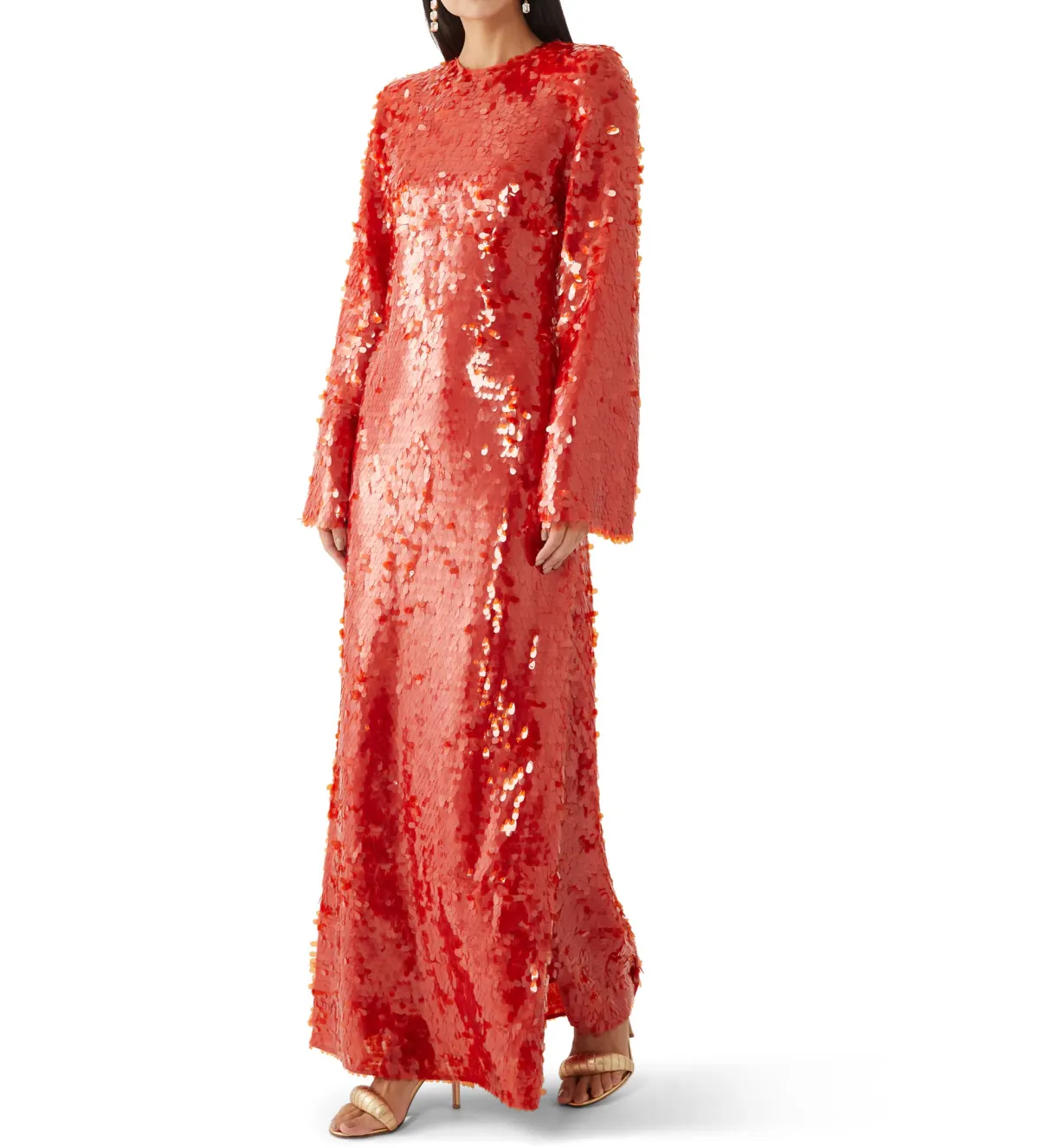 Alemais Geanie Sequin Long Gown in Red Size XL / AU 14 - Image 2