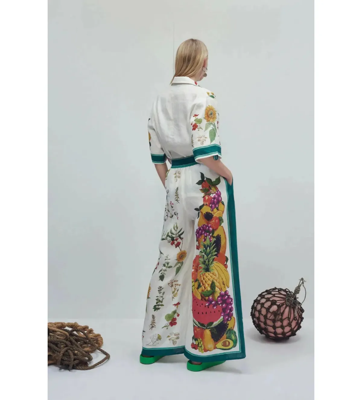 Alemais Frutta Shirt and Pants Set in Multi Size AU 14 - Image 3