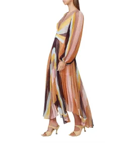 Acler Astone Midi Dress in Multi Size AU 14 for rent on The Volte - image 2