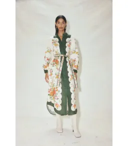 Alemais Elisabetta Midi Shirtdess Floral Size AU 14 for rent on The Volte - image 1