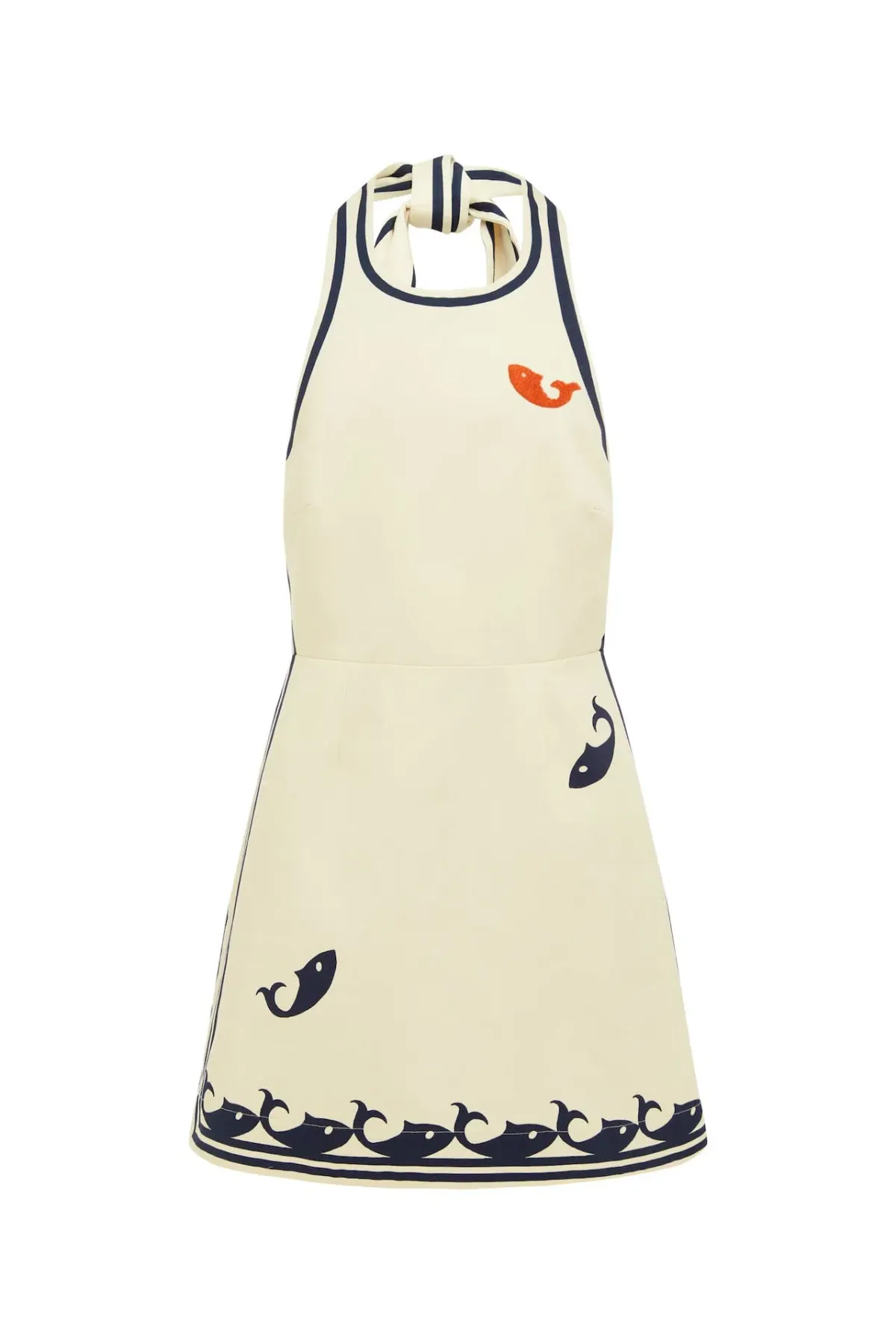 Alémais Marine Mini Dress Print Size 16 - Image 6