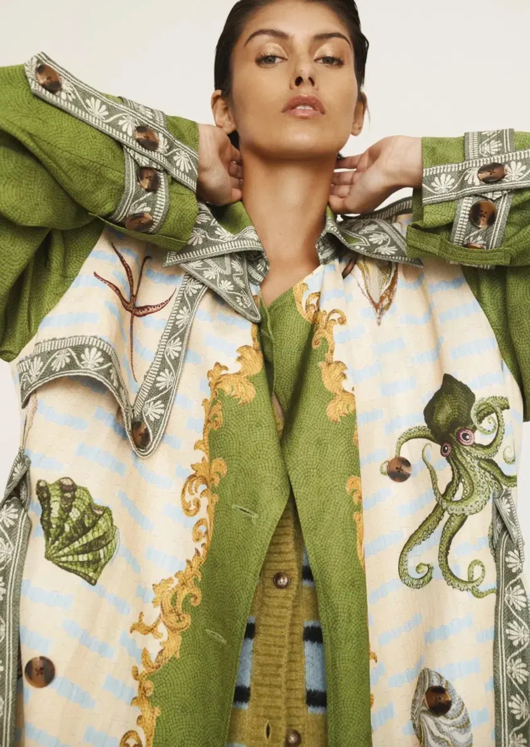 Alémais Bath House Trench Multi Size 14 for rent on The Volte - main image