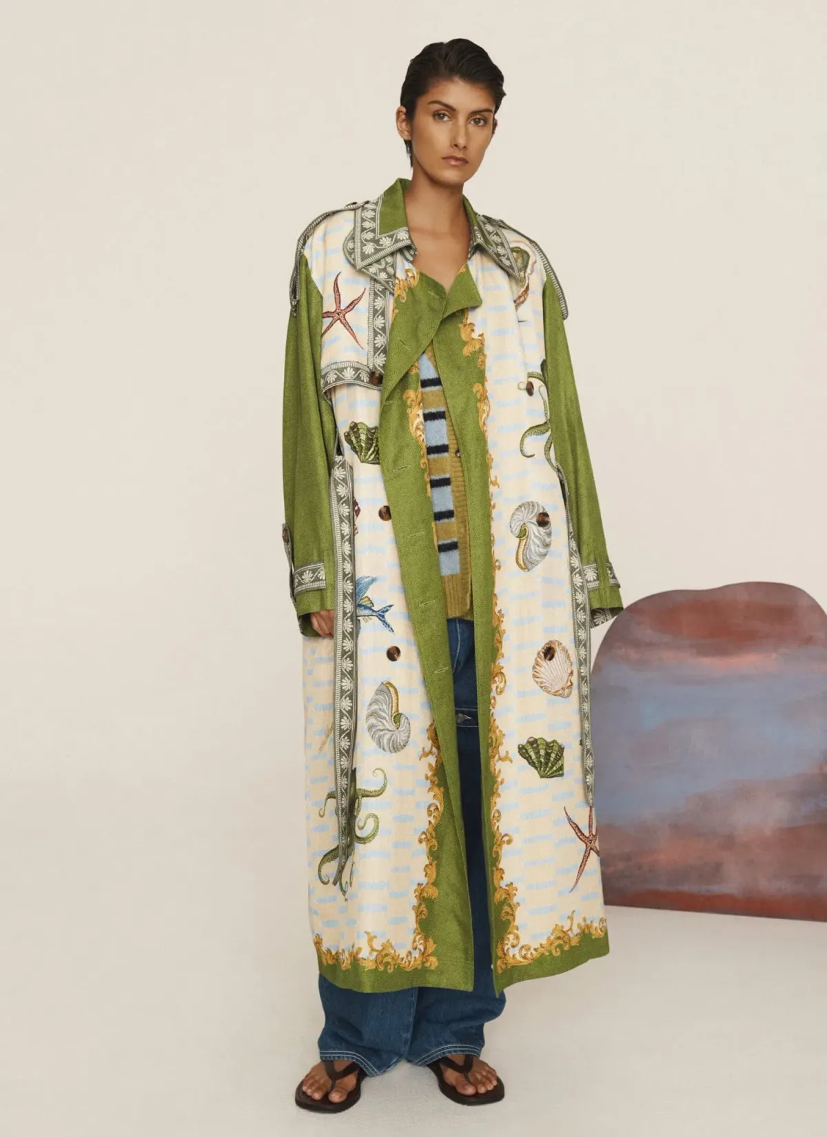 Alémais Bath House Trench Multi Size 14 - Image 1