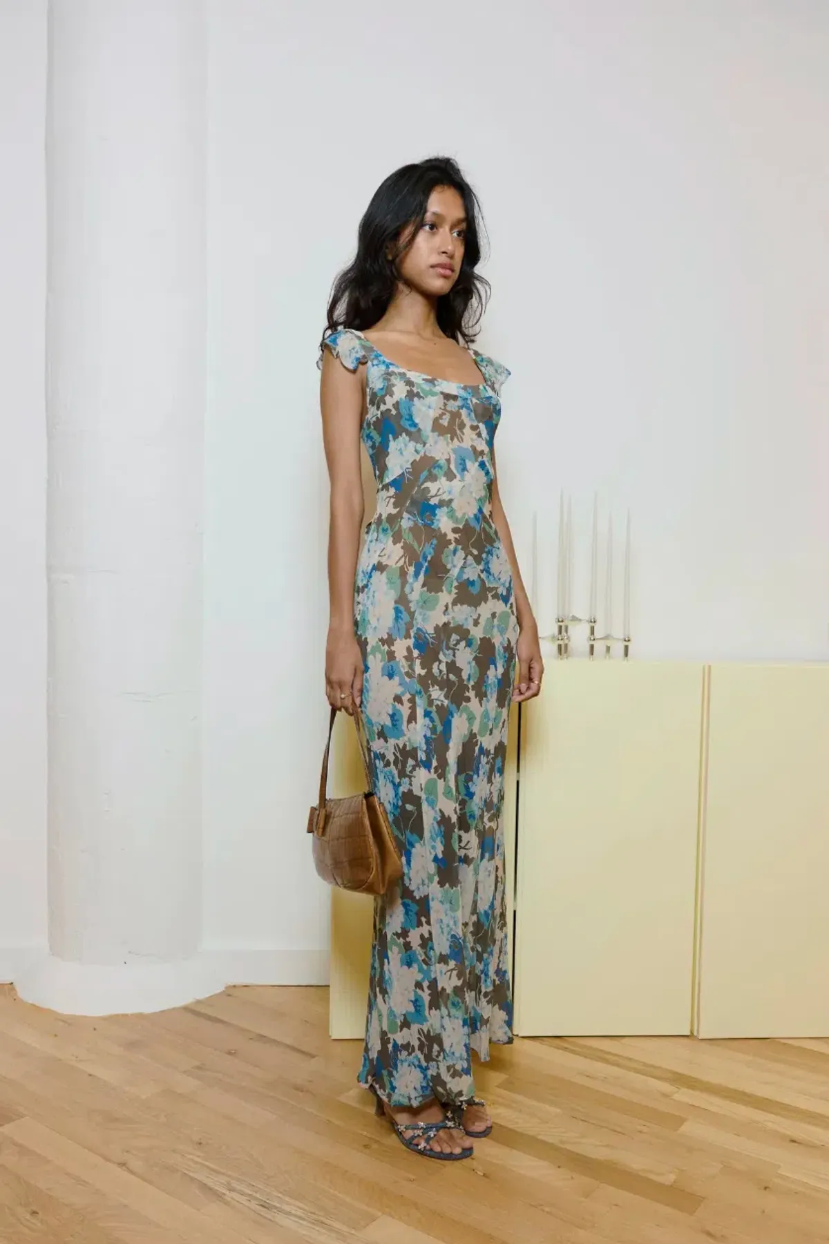 Realisation Par Lila Maxi Dress Blue Hydrangea Print Size S / AU 6-8 - Image 4