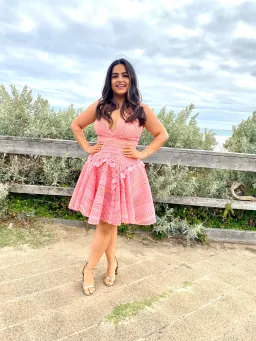 Thurley Hayley's Comet Dress Pink Size 12 for rent on The Volte - image 1