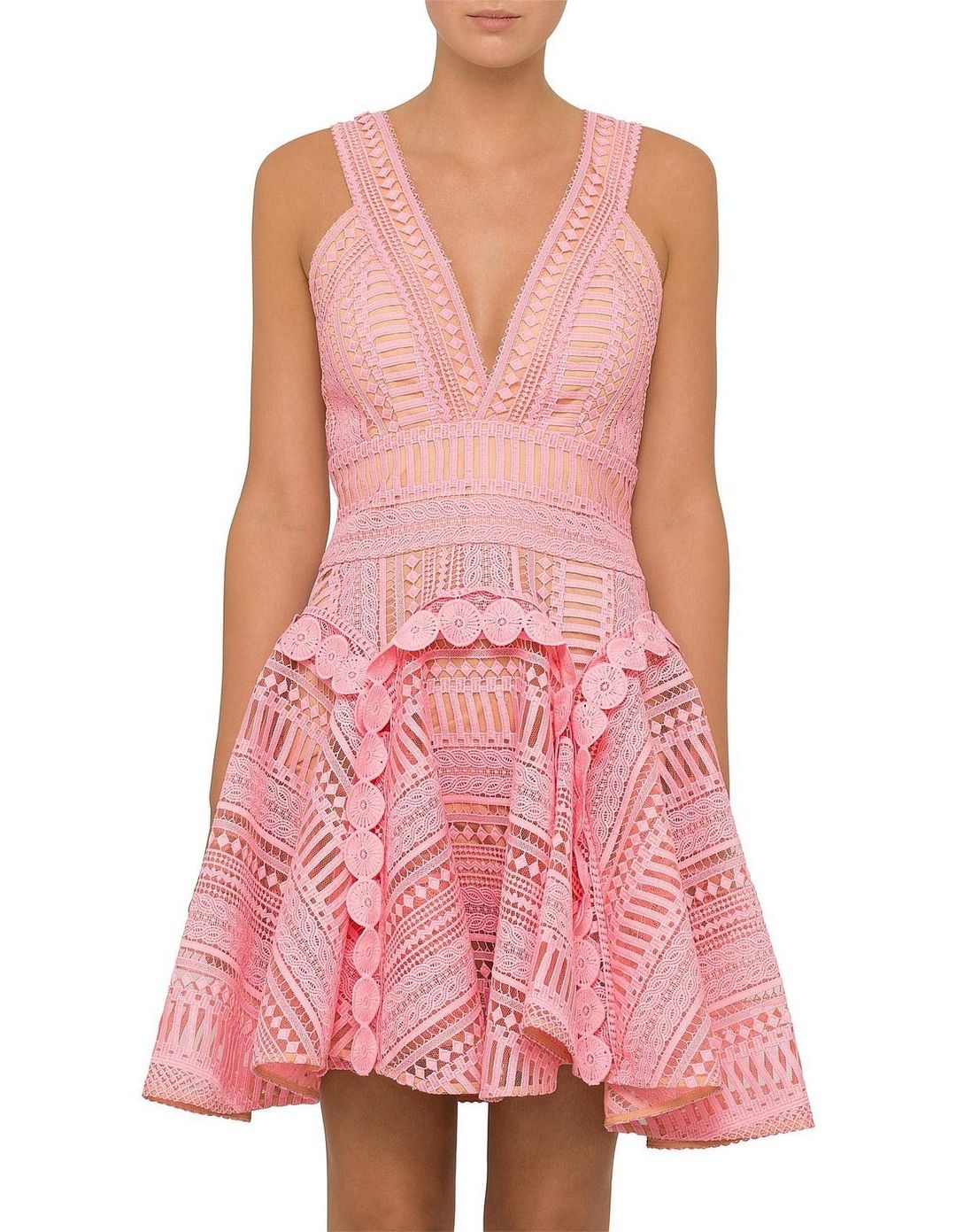 Thurley Hayley's Comet Dress Pink Size 12 for rent on The Volte - main image