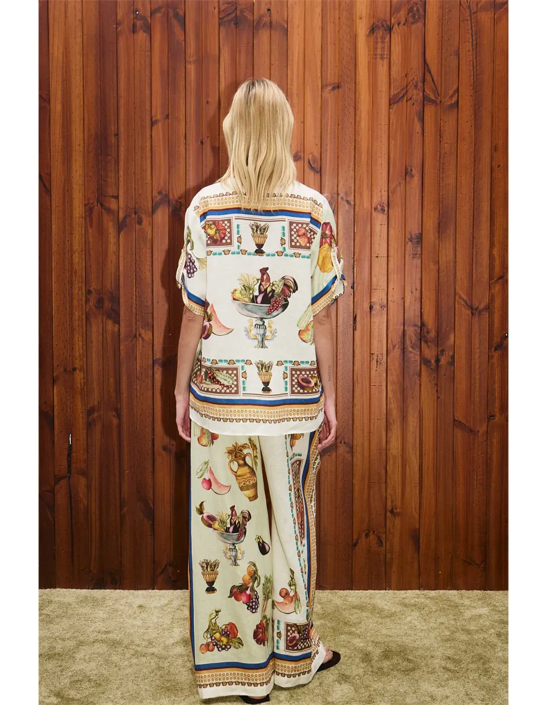 Alemais Mercado Shirt Multi Print Size for rent on The Volte - main image